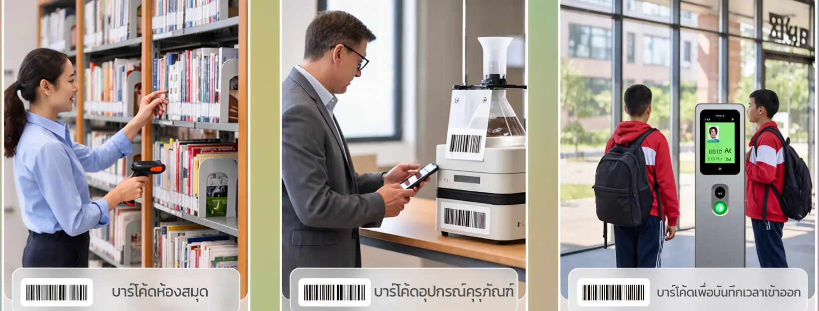 ระบบบาร์โค้ดนำมาใช้ด้านการศึกษา